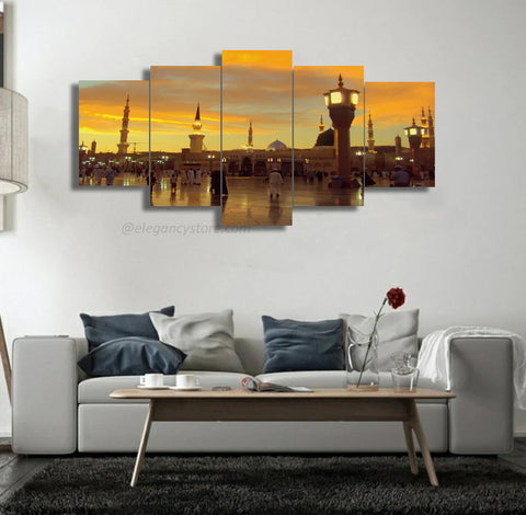 5 Pcs Islamic Wall Frame Art qr-0008