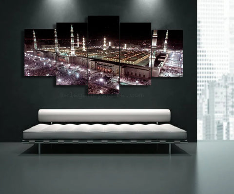 5 Pcs Islamic Wall Frame Art qr-0016