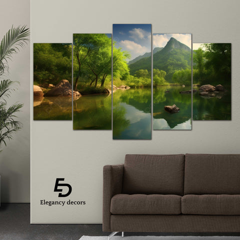 5 PCS Wall Frame Art