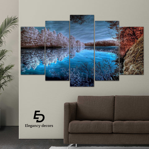 5 PCS Wall Frame Art