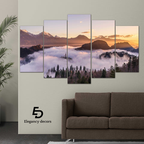 5 PCS Wall Frame Art