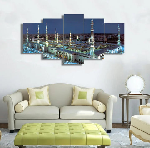 5 Pcs Islamic Wall Frame Art qr-0013